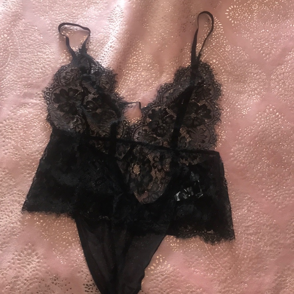 Jet black sexy lingerie